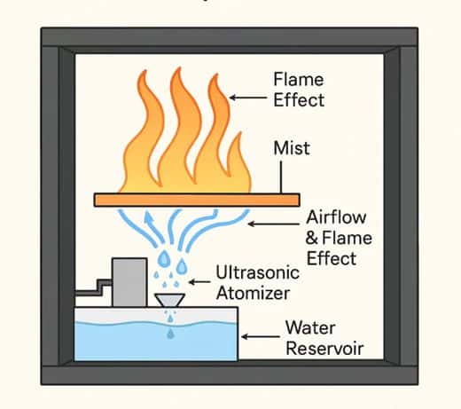 How vapor flames work