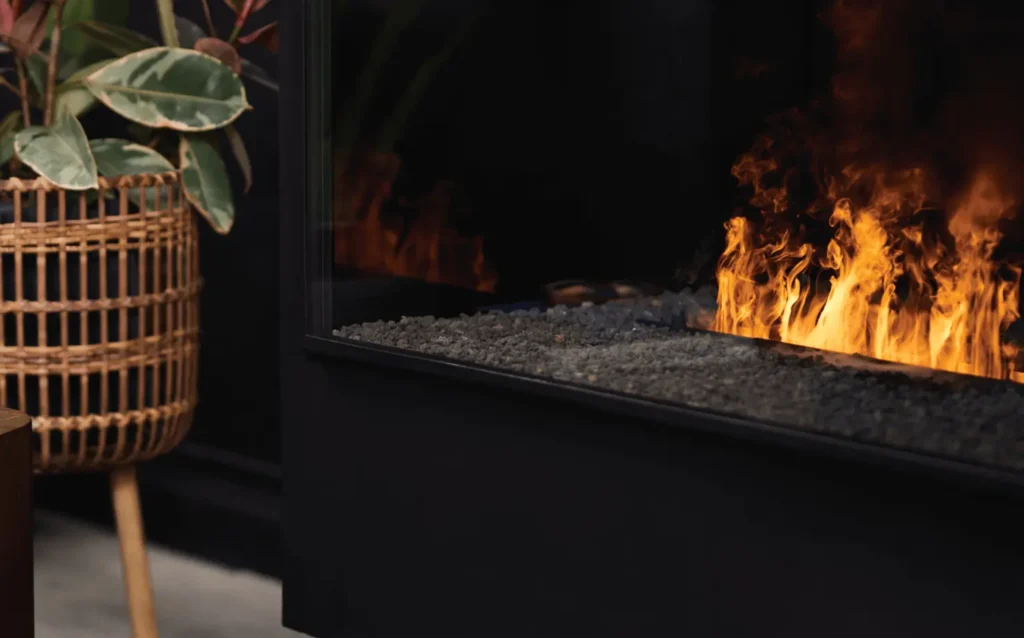 vapor fireplace cosy nook