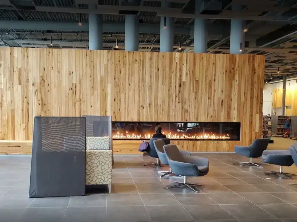 Acucraft-Custom-Long-Linear-Gas-Fireplace-for-Olathe-Indian-Creek-Library