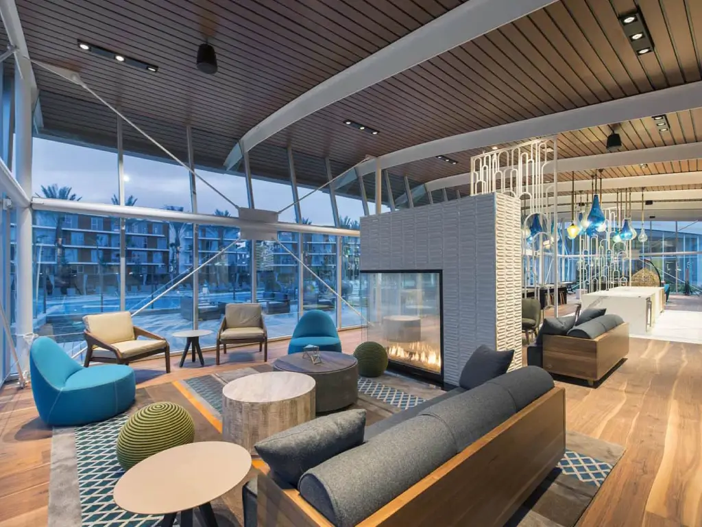 Gallery peninsula gas fireplace