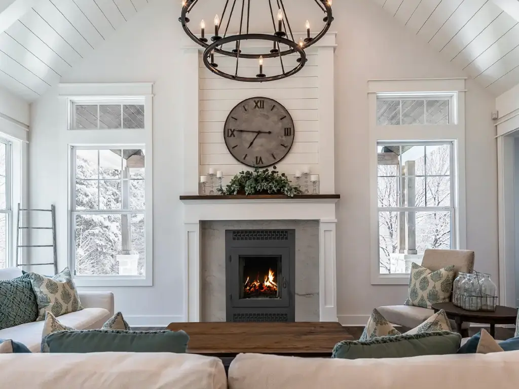 American Single Sided Wood Burning Fireplace