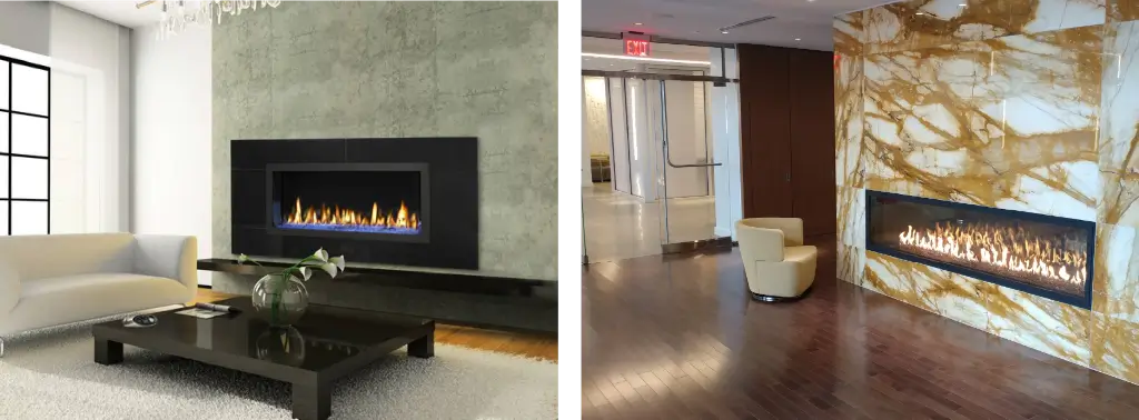 Blaze 6 Fireplace-Custom Gas See Through Fireplace