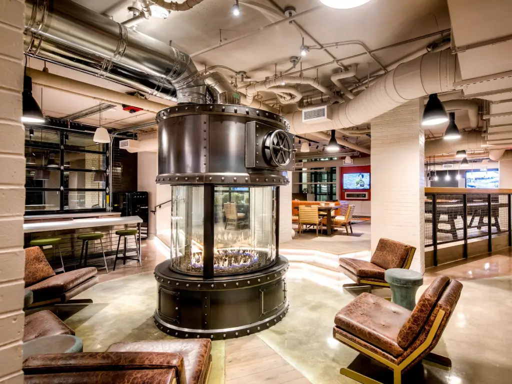 Circular Certified Gas Fireplace