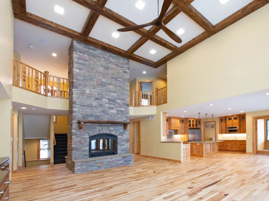 Hearthroom 36 See Through Wood Burning FIrpelace