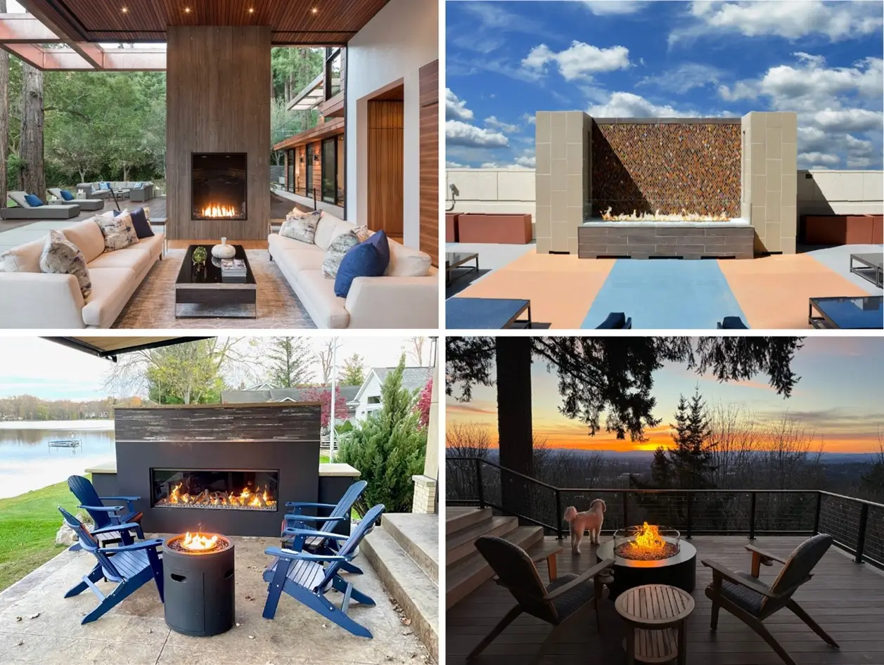 Outdoor Fireplace Design 4