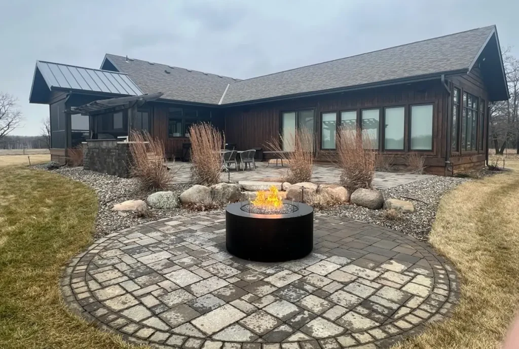 Outdoor Fireplace Design 6