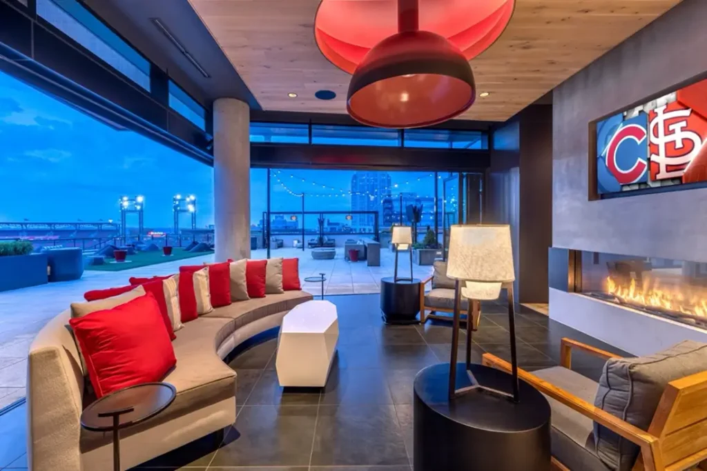 Gas Fireplace Linear Modern Hospitality