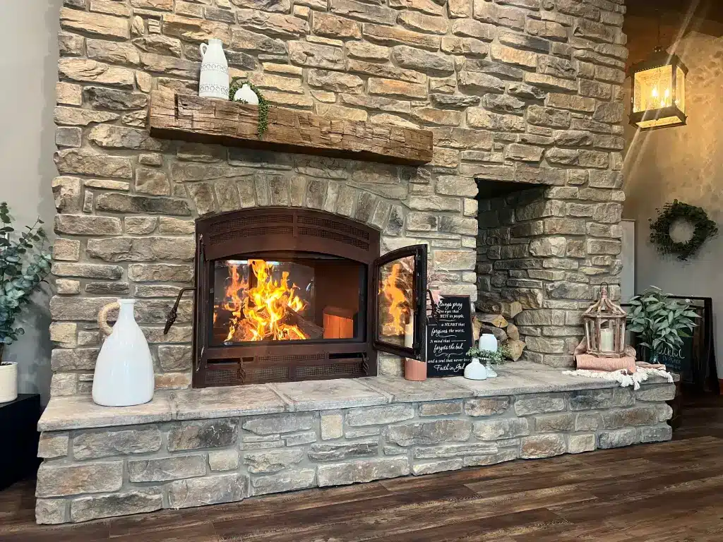 Hearthroom 36 See Through Wood Fireplace 06