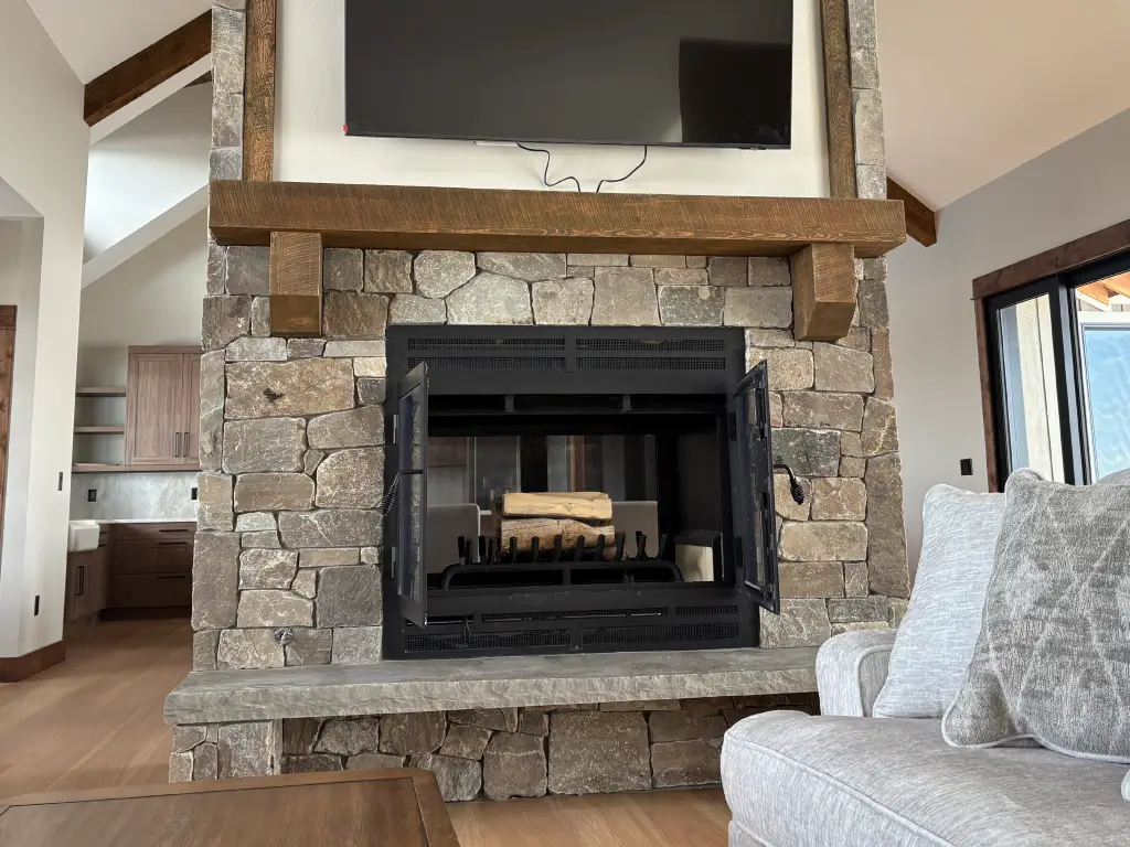 Hearthroom 44 See Through Wood Fireplace 03