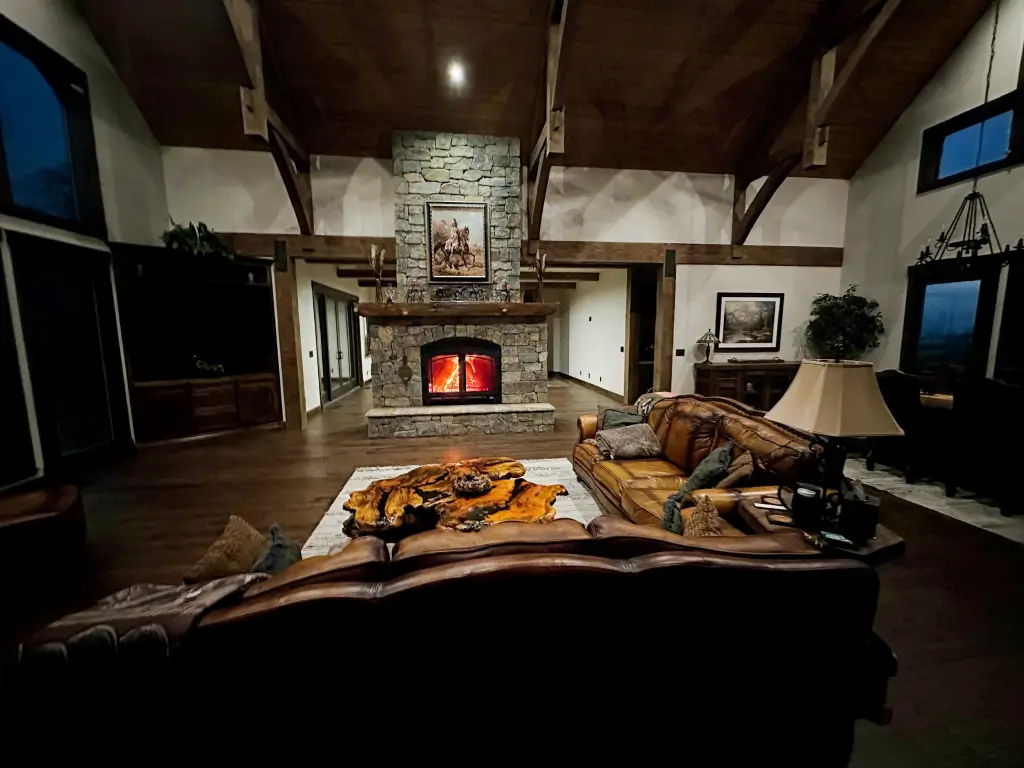 Hearthroom 44 See-Through Wood Fireplace 07