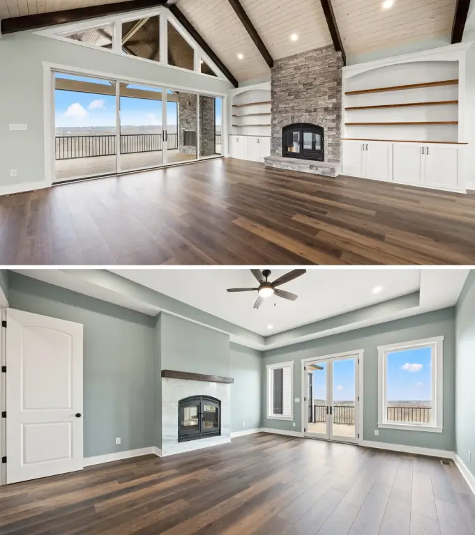 Hearthroom 44 See Through Wood Fireplace 07