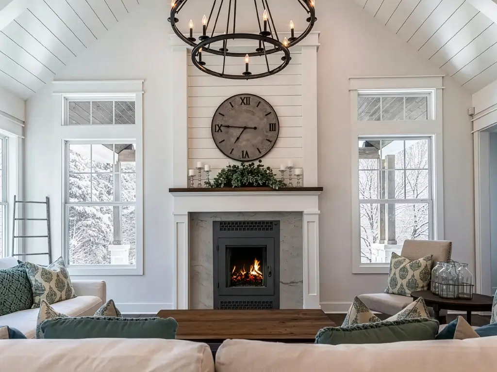 American Single Sided Wood Burning Fireplace 08