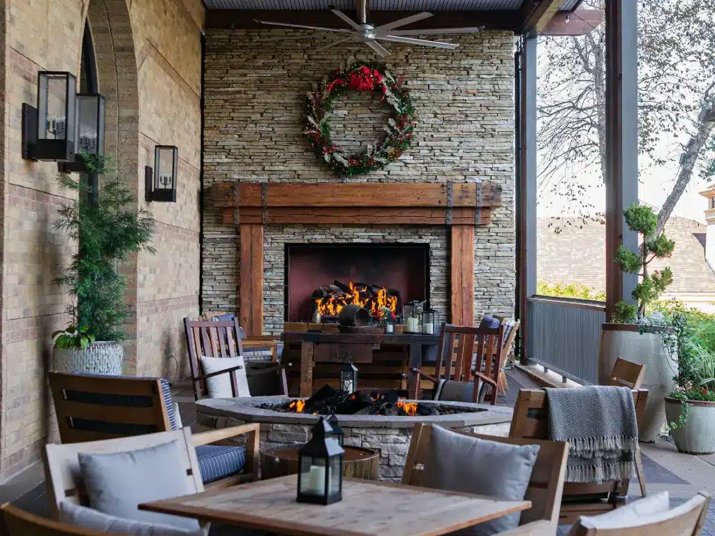 Custom Outdoor Single Sided Open Fireplace 04