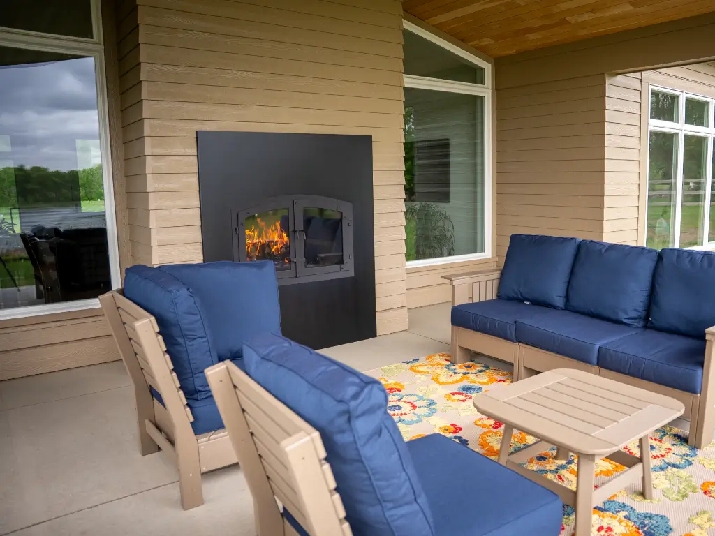 Hearthroom 36 Indoor Outdoor Wood Burning Fireplace 09