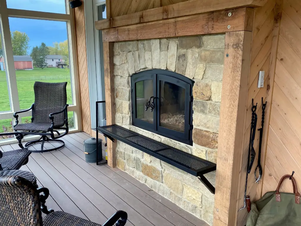 Hearthroom 36 Indoor Outdoor Wood Fireplace 02