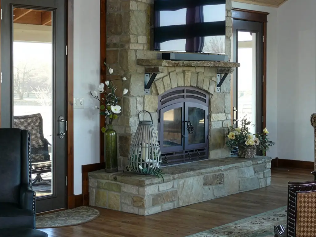 Hearthroom 36 Indoor Outdoor Wood Fireplace 08