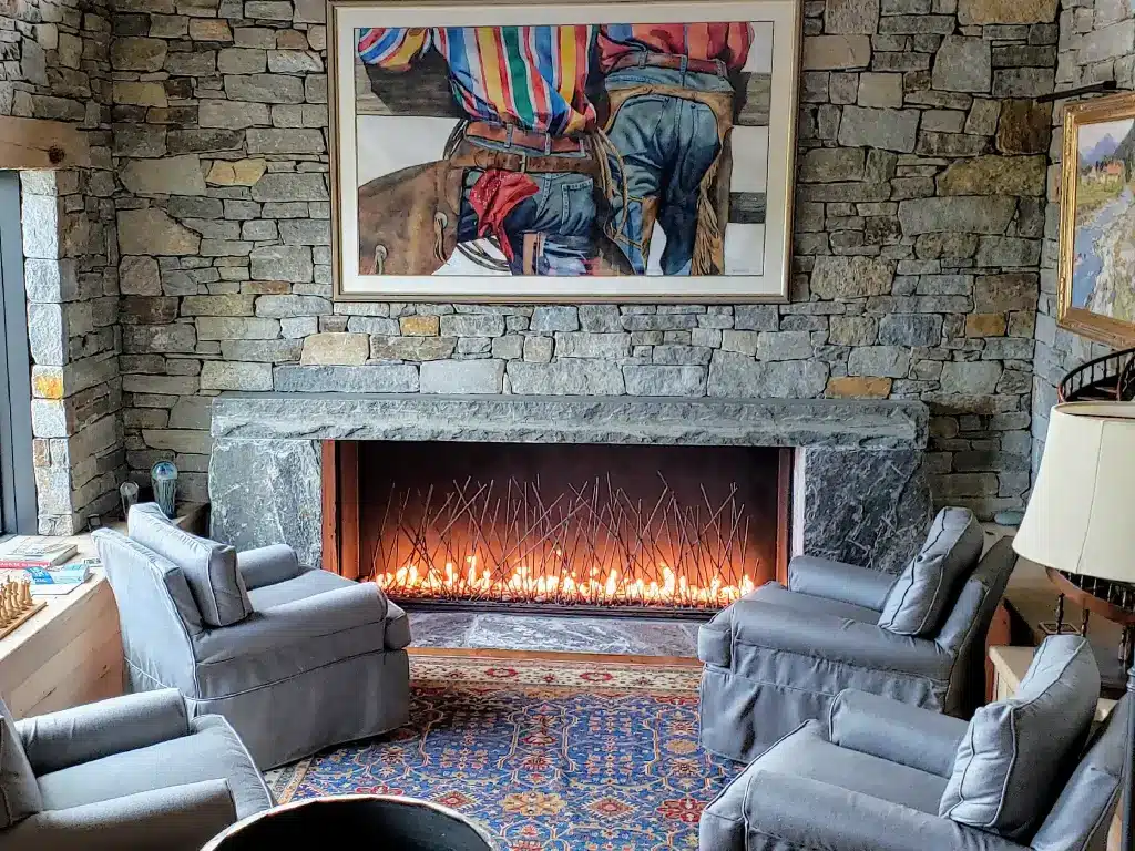 Acucraft Custom Open Single Sided Gas Fireplace 07