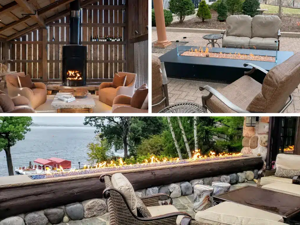 Outdoor Fireplace Firetable and Burner 07
