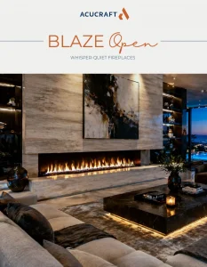 acucraft blaze open collection brochure cover copy