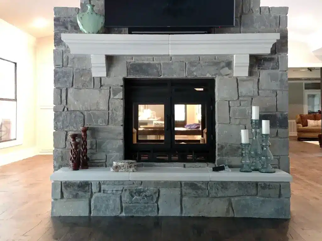 Acucraft Hearthroom 36 See-Through Wood Fireplace 03