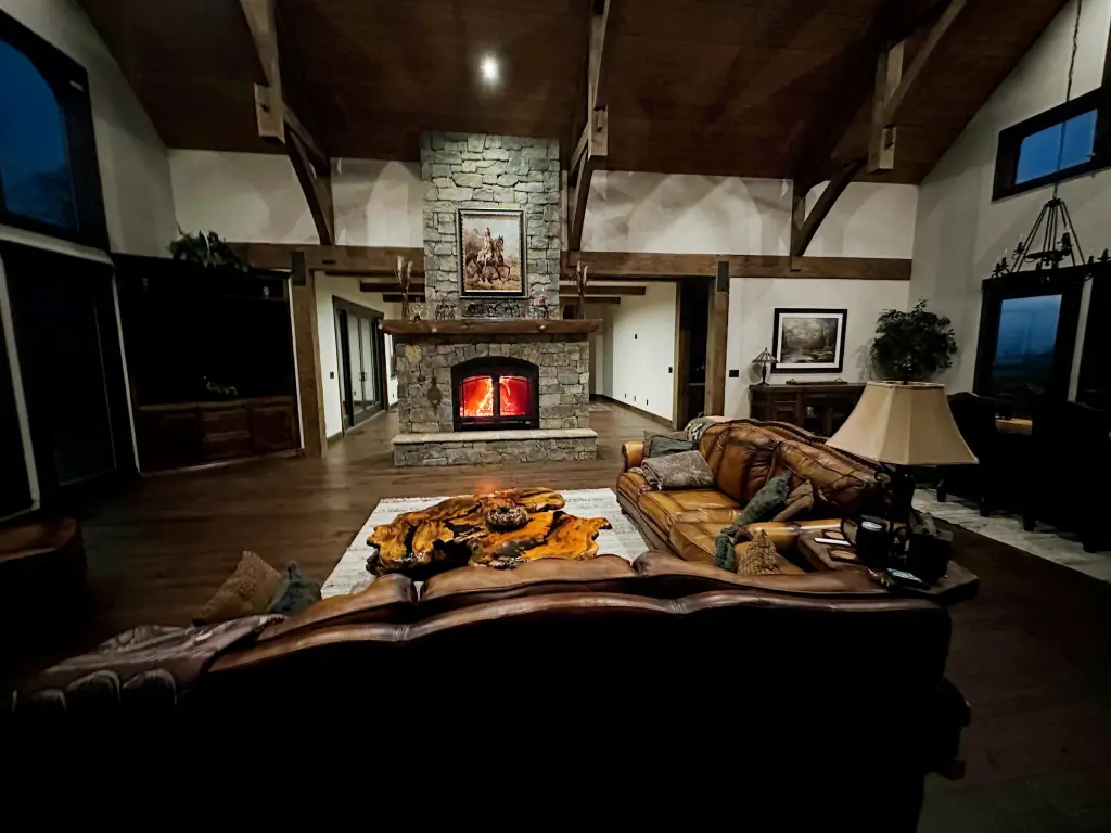 Acucraft Hearthroom 44 See-Through Wood Fireplace 05