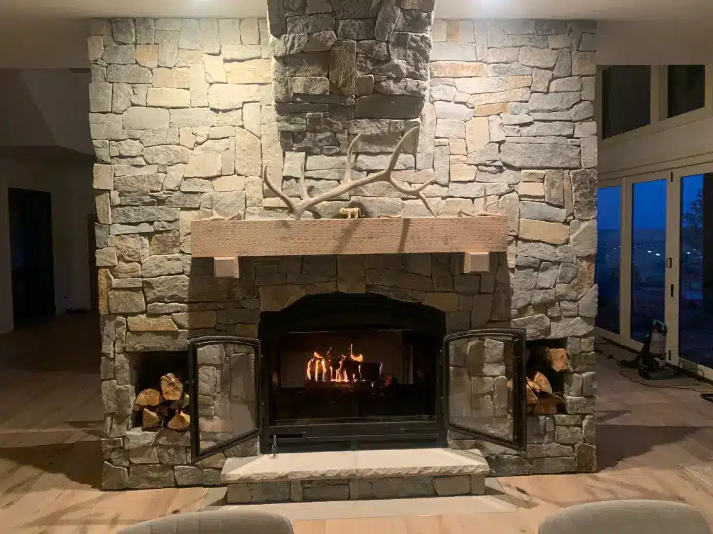 Acucraft Hearthroom 44 See-Through Wood Fireplace 08