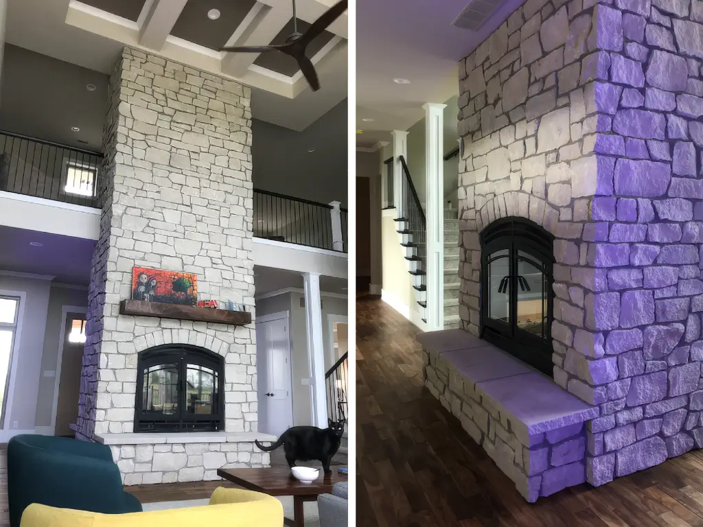 Acucraft Hearthroom 44 See-Through Wood Fireplace 09