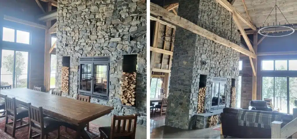 Acucraft Hearthroom 48 See-Through Wood Fireplace 06